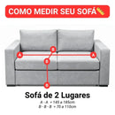 Capa de Sofá à Prova d'Água e Anti-Arranhão Premium Marrom Casa Farfelle  160  Casa Farfelle