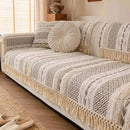 Capa de Sofá em Algodão e Linho com Design 3d Estilo Boho Casa Farfelle  159  Casa Farfelle