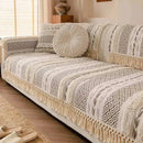 Capa de Sofá em Algodão e Linho com Design 3d Estilo Boho Casa Farfelle  159  Casa Farfelle