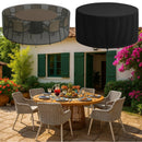 Capa Impermeável Redonda para Mesa e Cadeiras Externas - Casa Farfelle