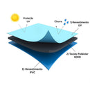 Capa Impermeável Redonda para Mesa e Cadeiras Externas - Casa Farfelle