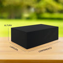 Capa Impermeável Retangular para Móveis Externos Preta - Casa Farfelle