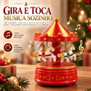 Carrossel Musical Natalino Enfeite de Natal a Corda Caixinha de Música  Natal  Casa Farfelle