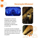 Cascata de LED 10m com 400 LEDs, 8 Funções e Conexão Macho
