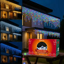 Cascata de LED 10m com 400 LEDs, 8 Funções e Conexão Macho  Natal  Casa Farfelle