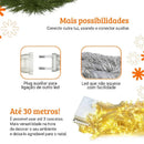 Cascata de LED 10m com 400 LEDs, 8 Funções e Conexão Macho  Natal  Casa Farfelle