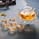 Chaleira de Vidro com Infusor Refratária Casa Farfelle  327  Casa Farfelle