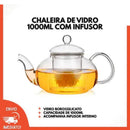 Chaleira de Vidro com Infusor Refratária  327  Casa Farfelle
