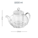 Chaleira de Vidro com Infusor Refratária  327  Casa Farfelle