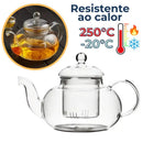 Chaleira de Vidro com Infusor Refratária  327  Casa Farfelle
