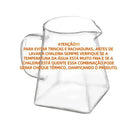 Chaleira de Vidro com Infusor de Inox 950ml Casa Farfelle  329  Casa Farfelle