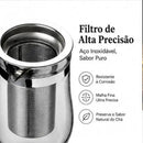 Chaleira de Vidro com Infusor de Inox  329  Casa Farfelle