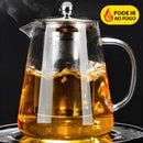 Chaleira de Vidro com Infusor de Inox  329  Casa Farfelle