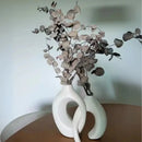 Conjunto Vaso Decorativo Abrazzo em Cerâmica Casa Farfelle  479  Casa Farfelle