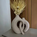 Conjunto Vaso Decorativo Abrazzo em Cerâmica  479  Casa Farfelle
