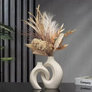 Conjunto Vaso Decorativo Abrazzo em Cerâmica  479  Casa Farfelle