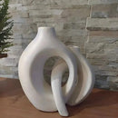 Conjunto Vaso Decorativo Abrazzo em Cerâmica  479  Casa Farfelle