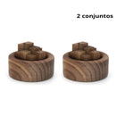 Conjunto de Difusores de Óleo Essencial em Madeira Casa Farfelle  188  Casa Farfelle