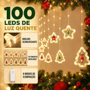 Cortina Pisca-Pisca LED Estrela 3m À Prova D'Água  Natal  Casa Farfelle