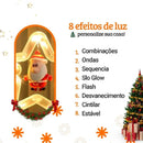 Cortina de Luz Natalina Pisca-Pisca LED Estrela 3m À Prova D'Água  Natal  Casa Farfelle