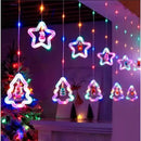 Cortina de Luz Natalina Pisca-Pisca LED Estrela 3m À Prova D'Água  Natal  Casa Farfelle