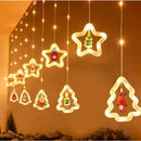 Cortina de Luz Natalina Pisca-Pisca LED Estrela 3m À Prova D'Água  Natal  Casa Farfelle