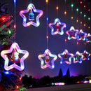 Cortina de Luz Natalina Pisca-Pisca LED Estrela 3m À Prova D'Água  Natal  Casa Farfelle