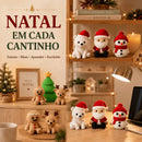 Enfeite de Natal Personagens Natalinos em Crochê – Papai Noel, Rena e Boneco de Neve  Natal  Casa Farfelle