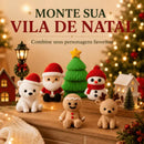 Enfeite de Natal Personagens Natalinos em Crochê – Papai Noel, Rena e Boneco de Neve  Natal  Casa Farfelle