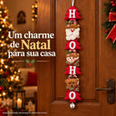 Enfeite de Natal para Porta e Parede Papai Noel Premium  Natal  Casa Farfelle