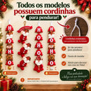 Enfeite de Natal para Porta e Parede Papai Noel Premium  Natal  Casa Farfelle