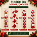 Enfeite de Natal para Porta e Parede Papai Noel Premium  Natal  Casa Farfelle