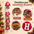 Enfeite de Natal para Porta e Parede Papai Noel Premium  Natal  Casa Farfelle