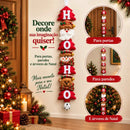 Enfeite de Natal para Porta e Parede Papai Noel Premium  Natal  Casa Farfelle