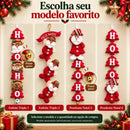 Enfeite de Natal para Porta e Parede Papai Noel Premium  Natal  Casa Farfelle