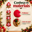 Enfeite de Natal para Porta e Parede Papai Noel Premium  Natal  Casa Farfelle