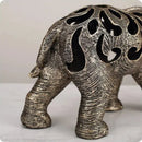 Escultura Elefante Oco em Resina - Estilo Retro  219  Casa Farfelle