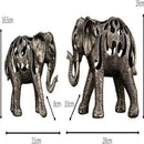 Escultura Elefante Oco em Resina - Estilo Retro  219  Casa Farfelle