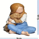 Escultura Menina e Golden Retriever  223  Casa Farfelle