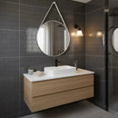 Espelho Adnet Redondo 40cm com Alça em Couro Mansioni Design  Espelho Adnet Redondo 40cm com Alça em Couro  Casa Farfelle