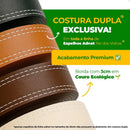 Espelho Adnet Redondo com Alça em Couro 60cm  500  Casa Farfelle