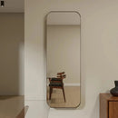 Espelho Grande Retangular Moldura Em Alumínio 170cm x 70cm Casa Stony  espelho grande  Casa Farfelle