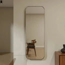 Espelho Grande Retangular Moldura em Alumínio 170cm x 70cm  Espelhos  Casa Farfelle