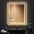 Espelho LED Quadrado 50×50 Jateado Mansioni Design  Espelho LED Quadrado 50×50 Jateado  Casa Farfelle