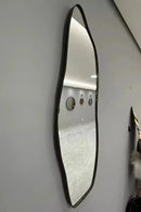 Espelho Orgânico 100×35 com Moldura em Couro Mansioni Design    Casa Farfelle