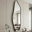 Espelho Orgânico 100×35 com Moldura em Couro  Espelhos  Casa Farfelle