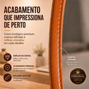 Espelho Orgânico 60×40 com Alça em Couro  Espelhos  Casa Farfelle
