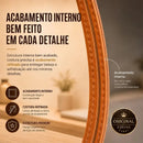 Espelho Orgânico 60×40 com Alça em Couro  Espelhos  Casa Farfelle