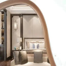 Espelho Orgânico Grande com Moldura em Alumínio - Casa Farfelle