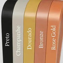 Espelho Orgânico Grande com Moldura em Alumínio - Casa Farfelle